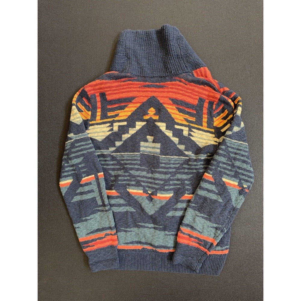 Faherty Size TVCH Aztec Eagle Thunder Voice Cardigan L - Picture 8 of 8